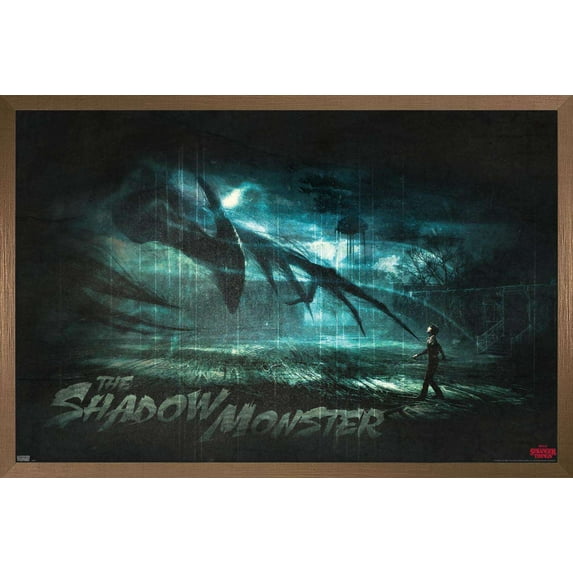 Netflix Stranger Things 3 - The Shadow Monster Wall Poster, 22.375" x 34", Framed