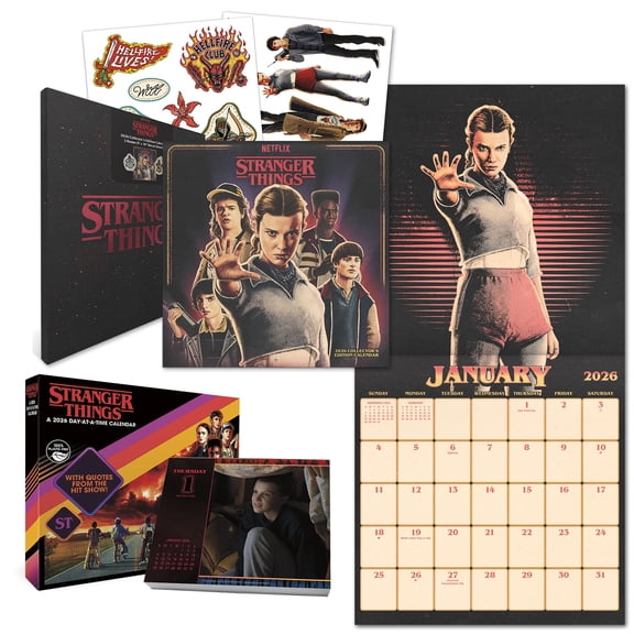 Netflix Stranger Things 2026 Collector's Edition Calendar and Daily Desk Box Calendar