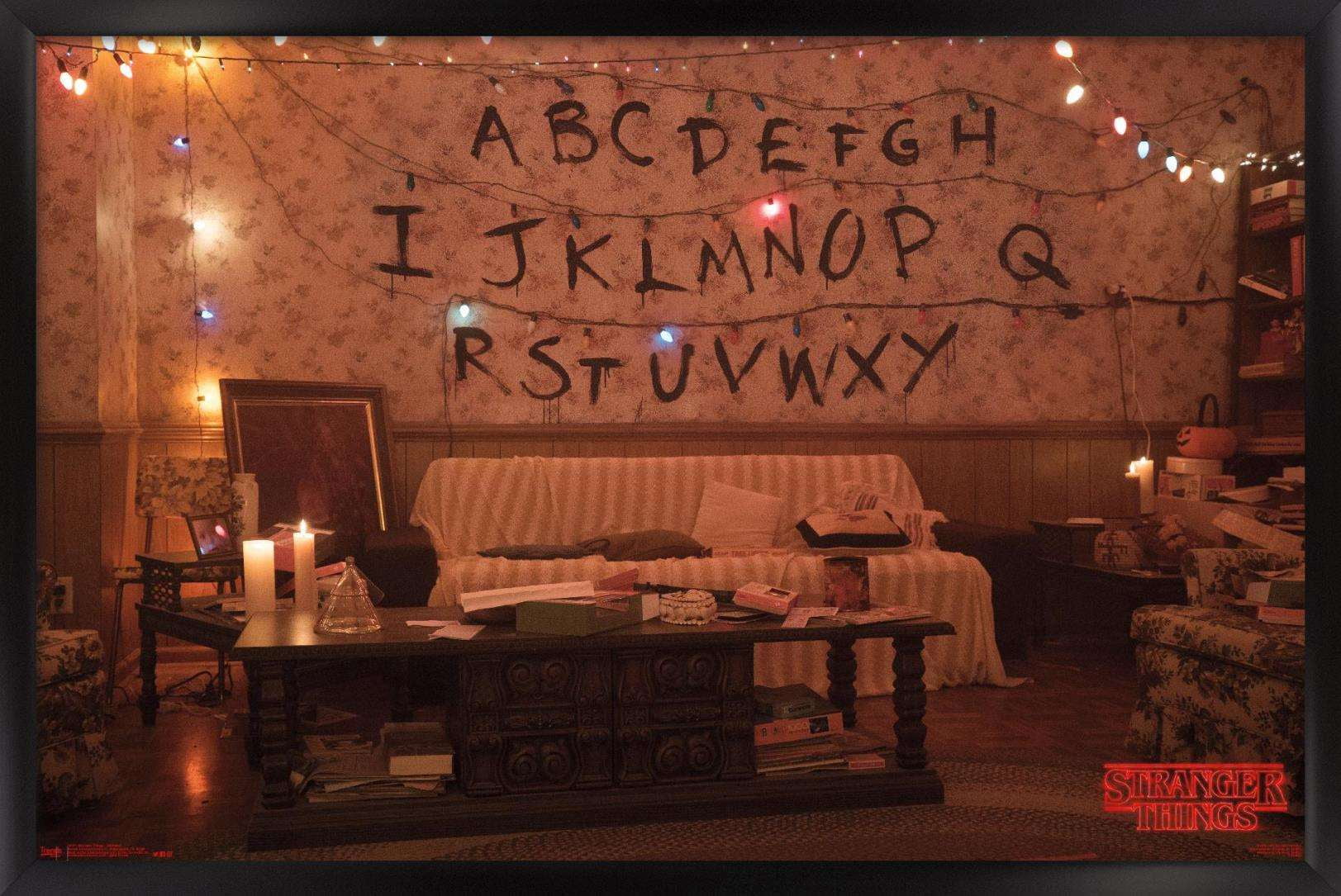Netflix Stranger Things - Alphabet Wall Poster, 14.725" x 22.375", Framed