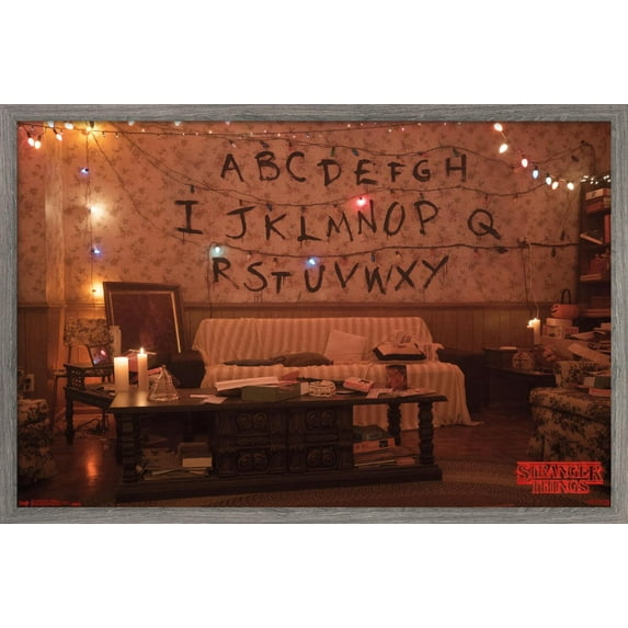 Netflix Stranger Things - Alphabet Wall Poster, 14.725" x 22.375", Framed