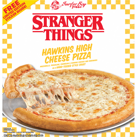 Netflix Stranger Things Hand-Tossed Crust Hawkins High Cheese Pizza, Rich Tomato Sauce, 21.3 oz (Frozen)