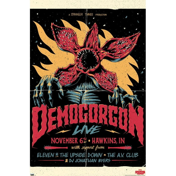 Netflix Stranger Things - Demogorgon Live Wall Poster, 14.725" x 22.375"