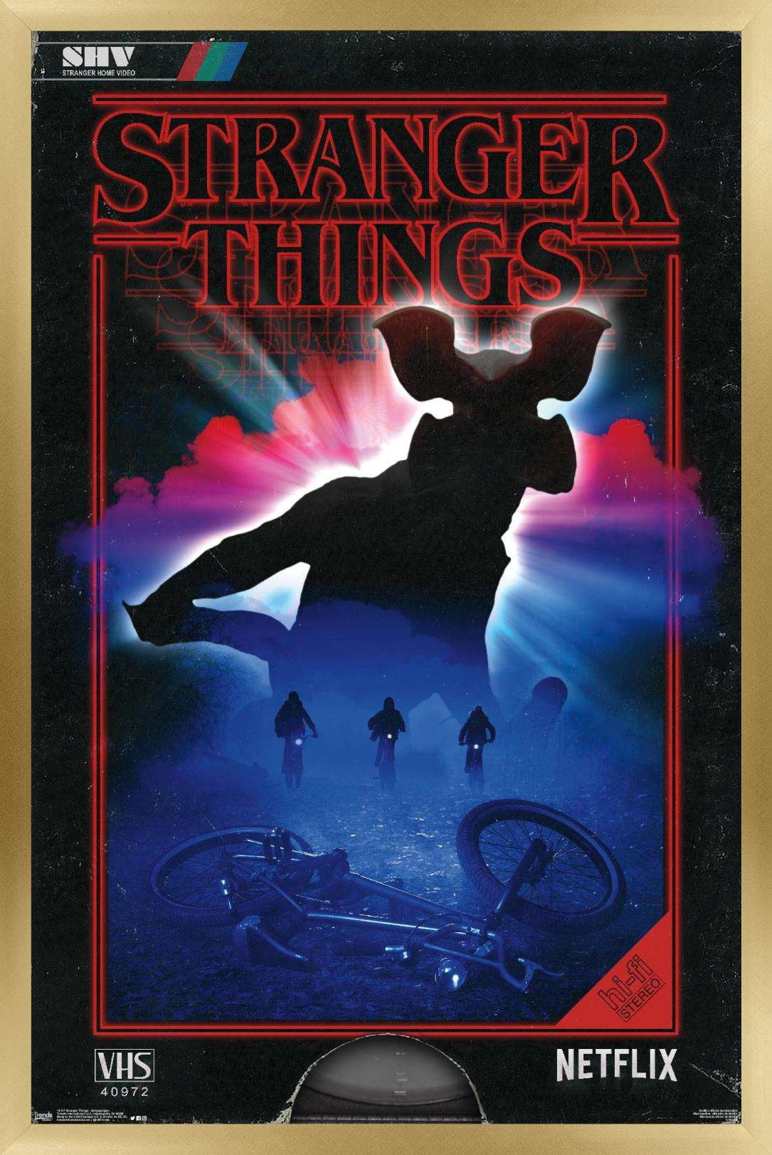 Netflix Stranger Things - Demogorgon Wall Poster, 14.725" x 22.375", Framed