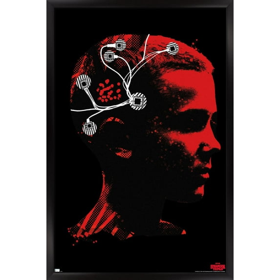 Netflix Stranger Things - Eleven Profile Wall Poster, 14.725" x 22.375", Framed