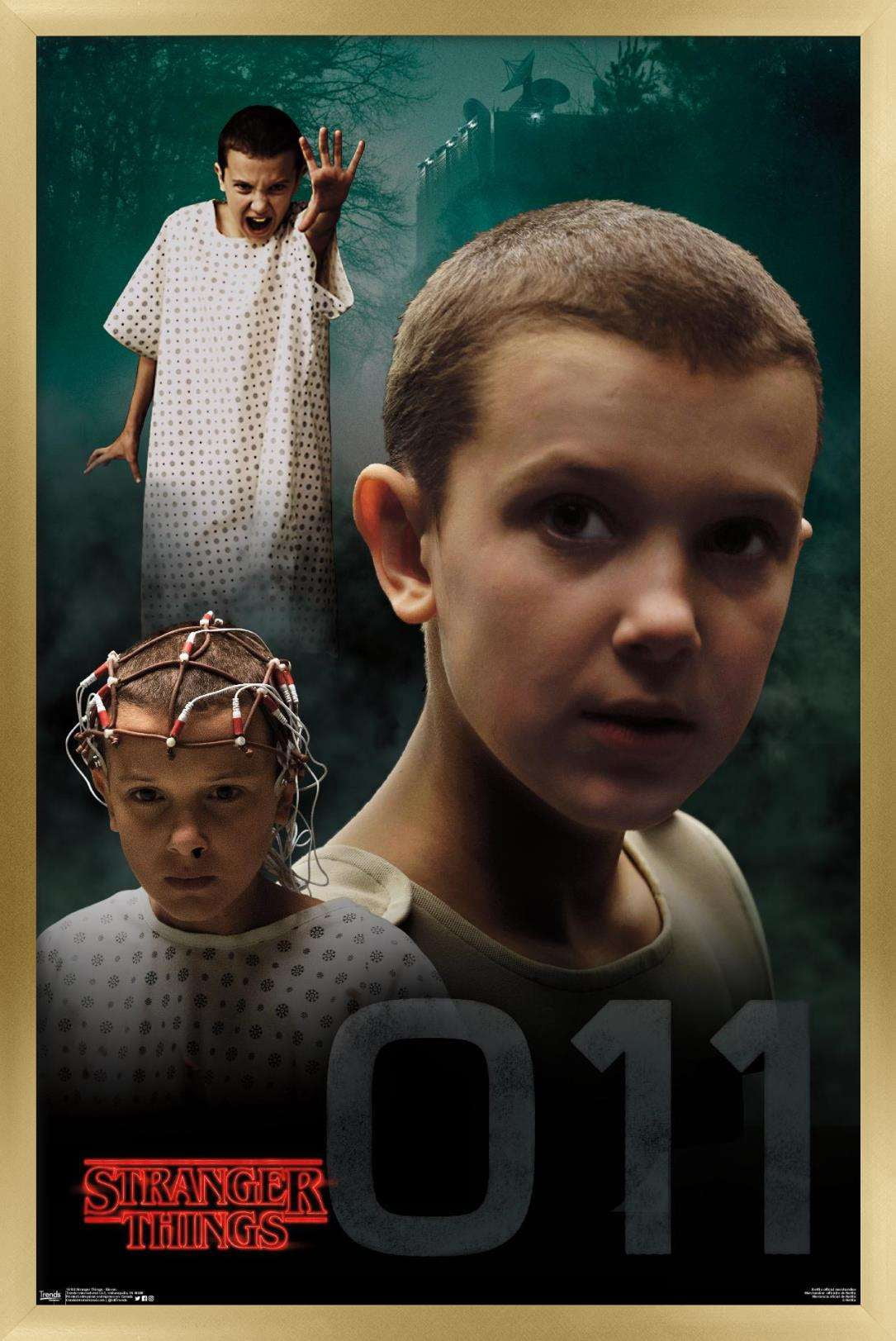 Netflix Stranger Things - Eleven Wall Poster, 22.375" x 34", Framed