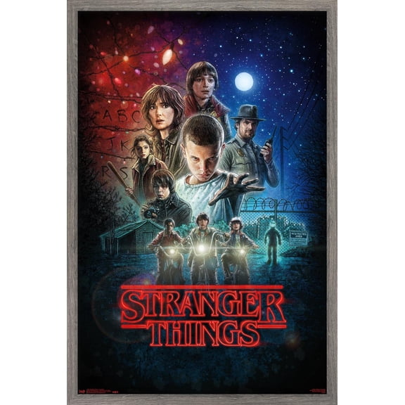 Netflix Stranger Things - One Sheet Wall Poster, 22.375" x 34", Framed