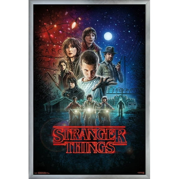 Netflix Stranger Things - One Sheet Wall Poster, 22.375" x 34", Framed