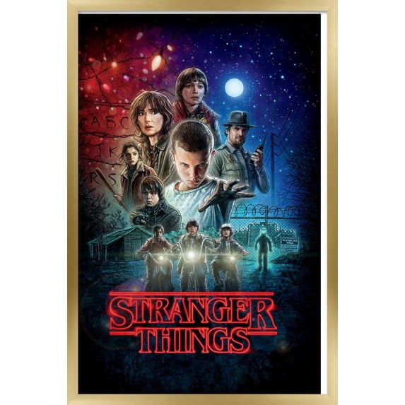 Netflix Stranger Things - One Sheet Wall Poster, 22.375" x 34", Framed