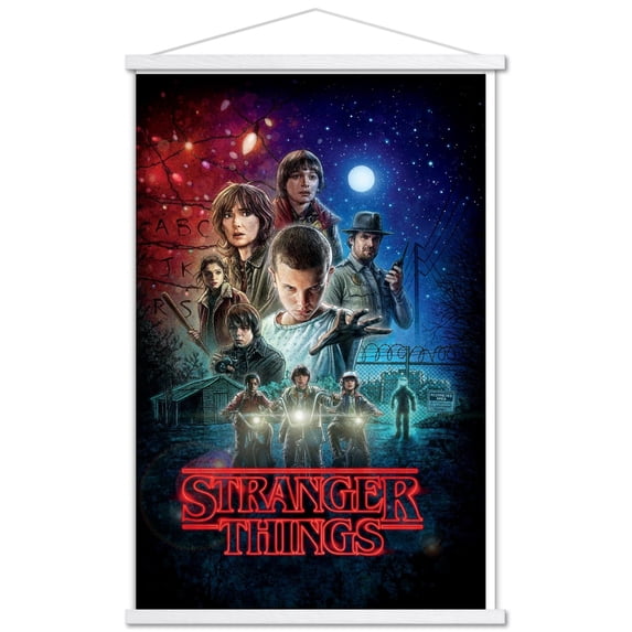 Netflix Stranger Things - One Sheet Wall Poster with Wooden Magnetic Frame, 22.375" x 34"