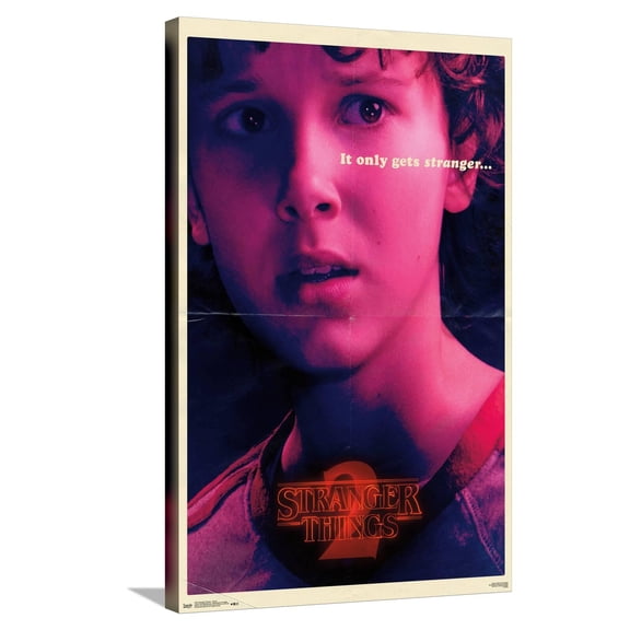 Netflix Stranger Things: Season 2 - Eleven Canvas Wall Poster, 22.375" x 34"