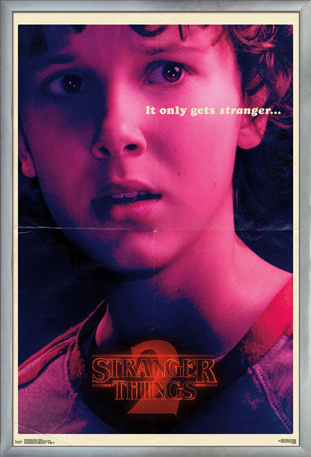 Netflix Stranger Things: Season 2 - Eleven Wall Poster, 22.375" x 34", Framed