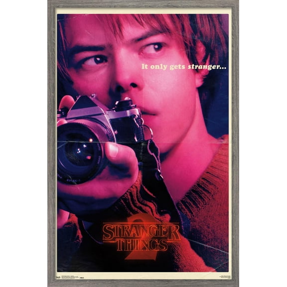 Netflix Stranger Things: Season 2 - Jonathan Wall Poster, 14.725" x 22.375", Framed