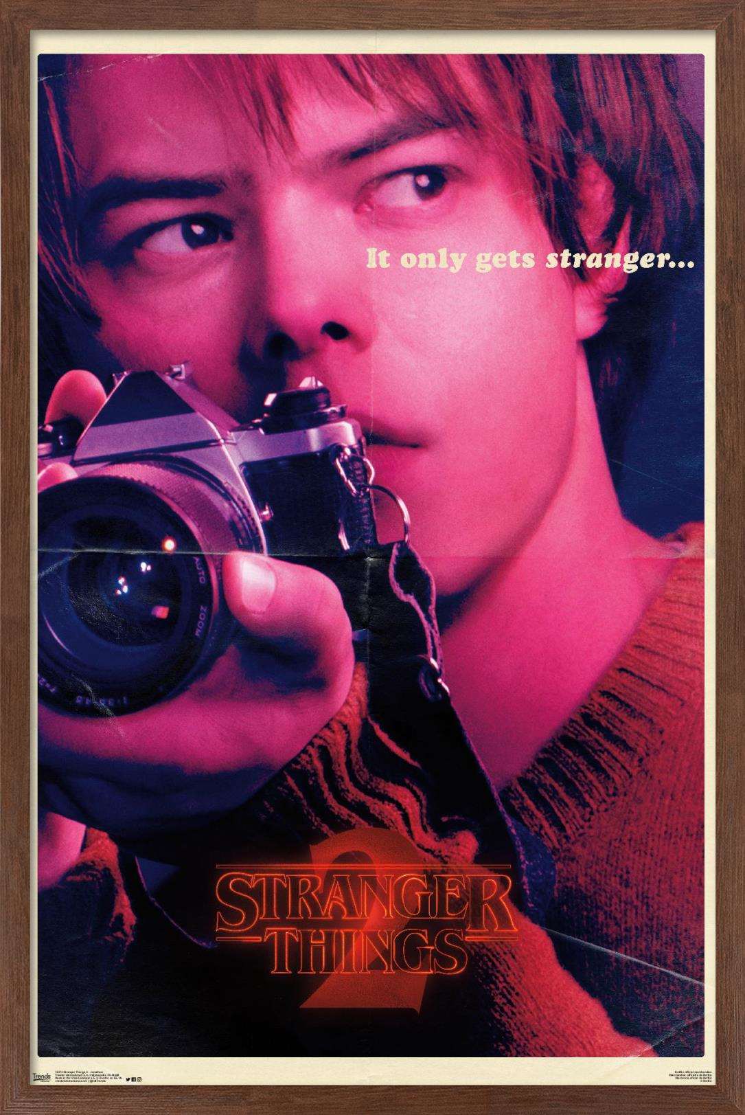 Netflix Stranger Things: Season 2 - Jonathan Wall Poster, 14.725" x 22.375", Framed