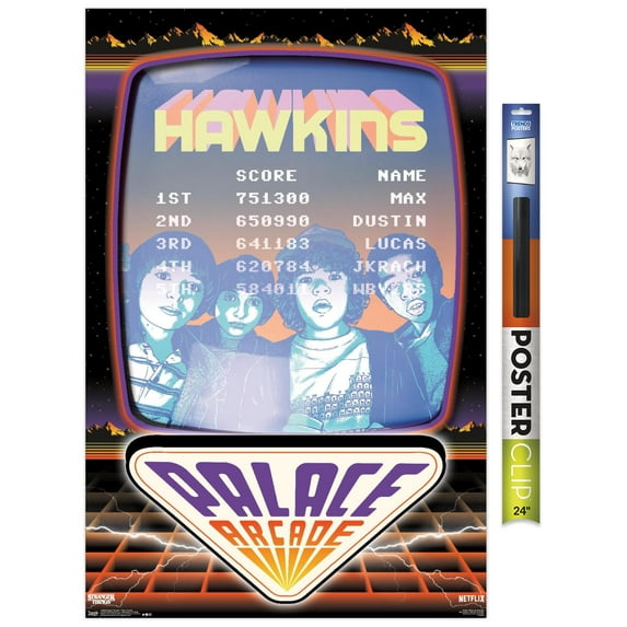Netflix Stranger Things: Season 2 - Palace Arcade Wall Poster, 22.375" x 34"