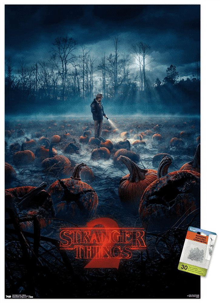 Netflix Stranger Things: Season 2 - Pumpkins Wall Poster with Push Pins, 22.375" x 34"