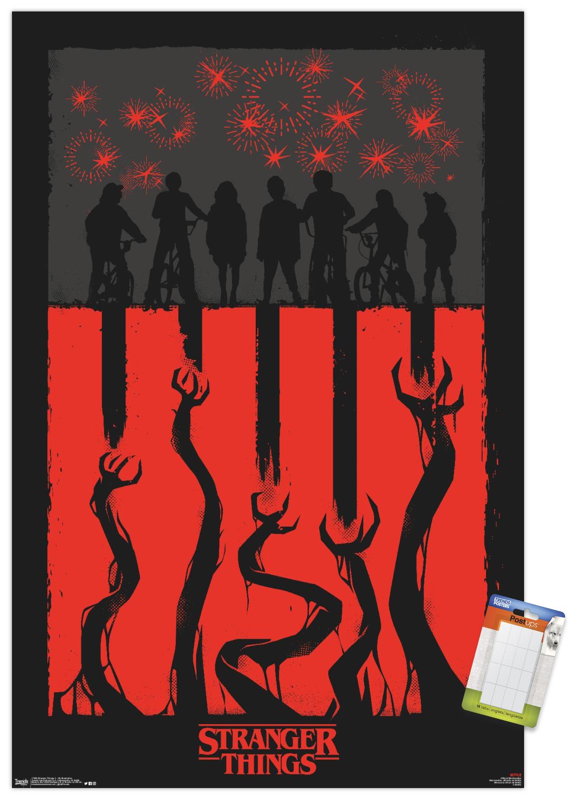Netflix Stranger Things: Season 3 - 4Th Illustration Wall Poster, 14.725" x 22.375"