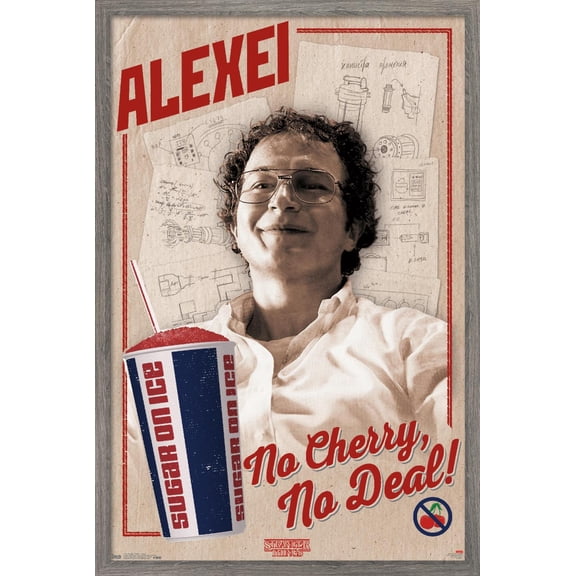 Netflix Stranger Things: Season 3 (2019) - Alexei Wall Poster, 22.375" x 34" Framed