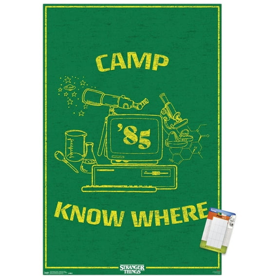 Netflix Stranger Things: Season 3 - Camp Know Where Wall Poster, 14.725" x 22.375"