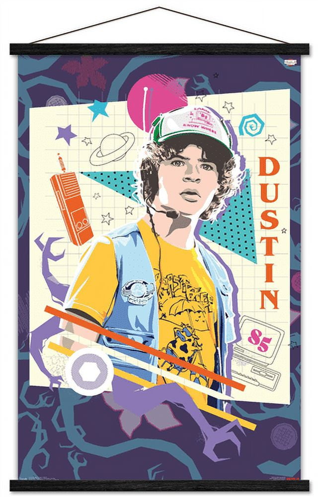 Netflix Stranger Things: Season 3 - Dustin Wall Poster with Magnetic Frame, 22.375" x 34"