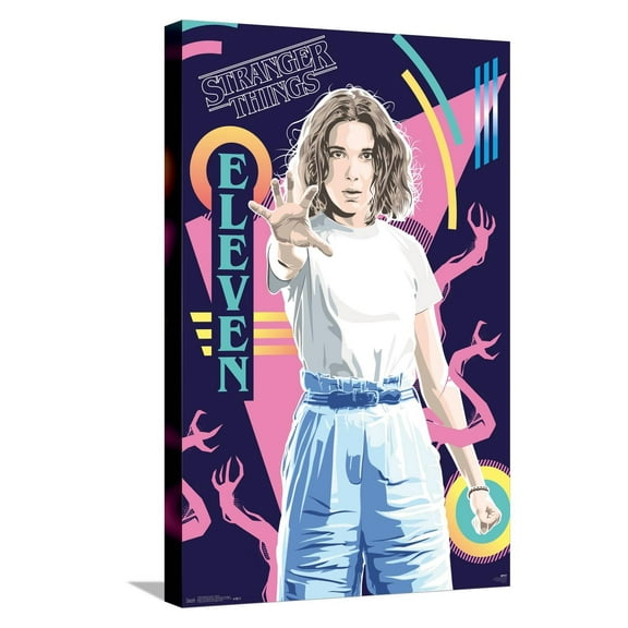 Netflix Stranger Things: Season 3 - Eleven Canvas Wall Poster, 14.725" x 22.375"