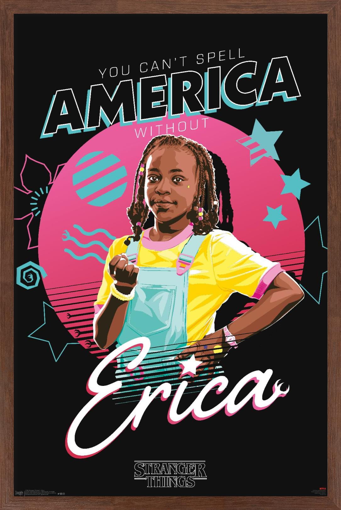 Netflix Stranger Things: Season 3 - Erica Wall Poster, 22.375" x 34", Framed