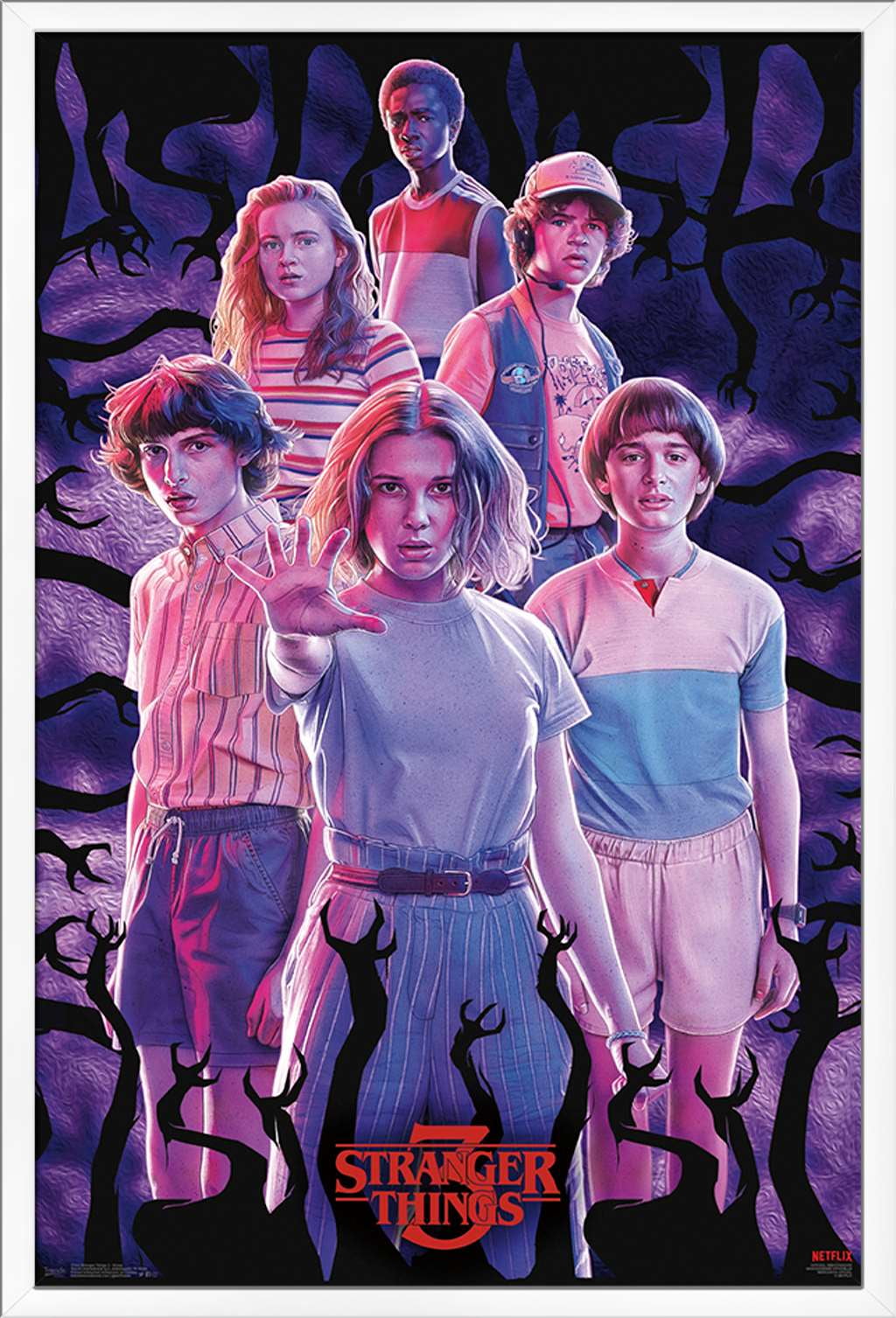 Netflix Stranger Things: Season 3 - One Sheet Wall Poster, 22.375 x 34,  Framed 