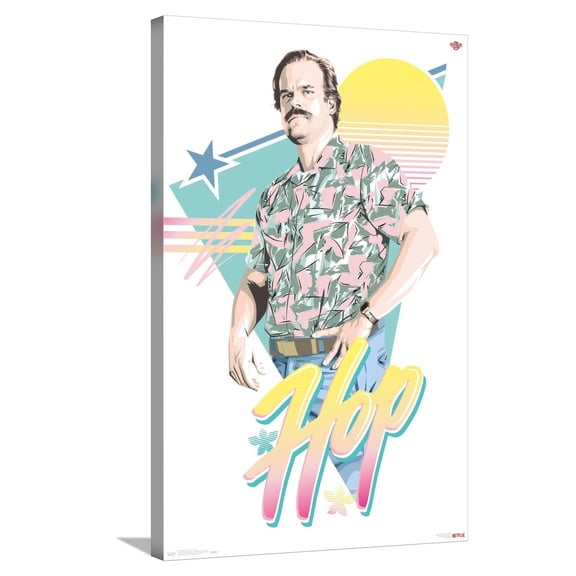 Netflix Stranger Things: Season 3 - Hop Canvas Wall Poster, 22.375" x 34"