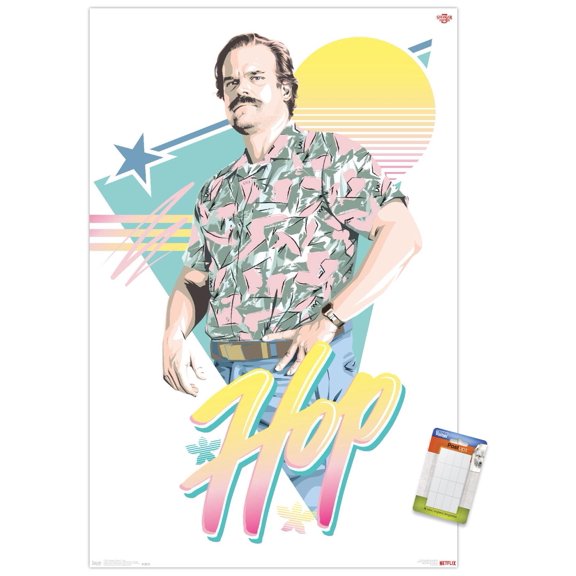 Netflix Stranger Things: Season 3 - Hop Wall Poster, 22.375" x 34"