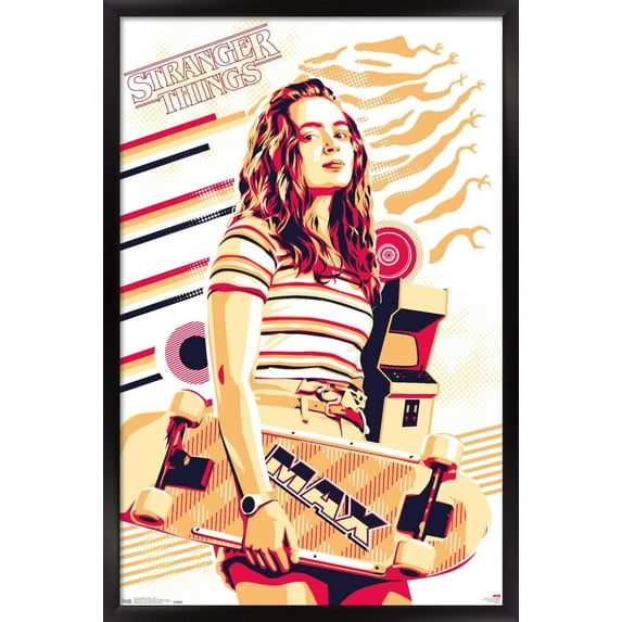 Netflix Stranger Things: Season 3 - Max Wall Poster, 14.725" x 22.375", Framed