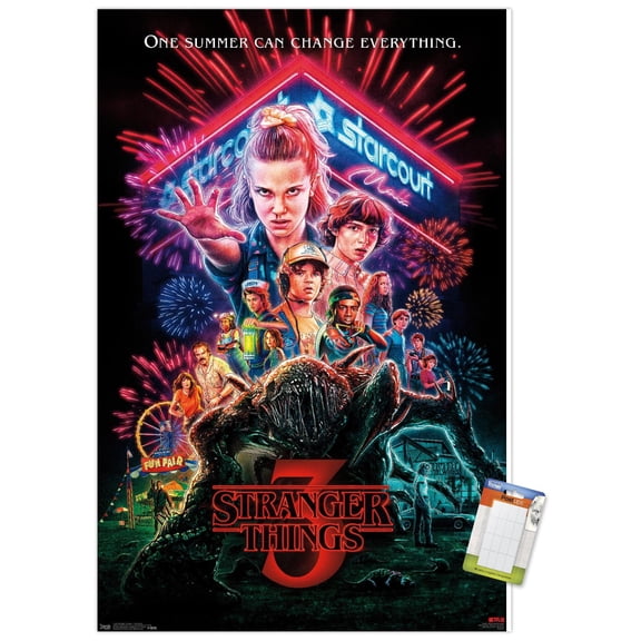 Netflix Stranger Things: Season 3 - One Sheet Wall Poster, 14.725" x 22.375"