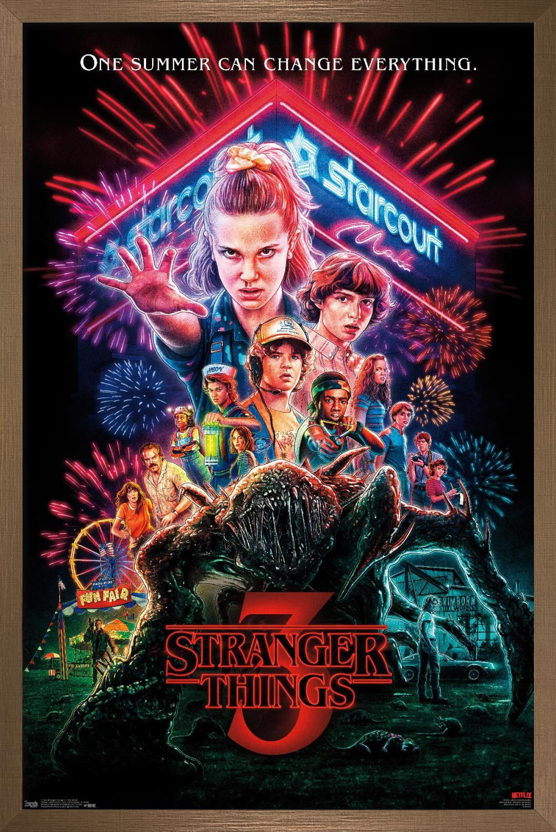 Stranger Things Series Wall Art Poster Print Netflix Original Posters  Pictures