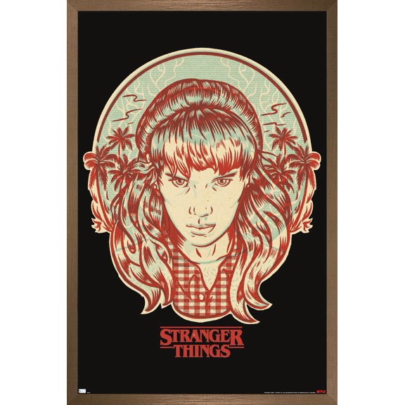 Netflix Stranger Things: Season 4 (2022) - Travis Exclusive Wall Poster, 22.375" x 34" Framed