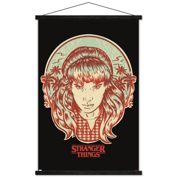 Netflix Stranger Things: Season 4 (2022) - Travis Exclusive Wall Poster with Magnetic Frame, 22.375" x 34"