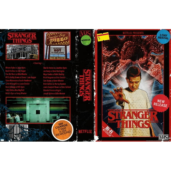 Netflix Stranger Things: Season 4 (2022) - VHS By Joe Corroney Wall Poster, 22.375" x 34"