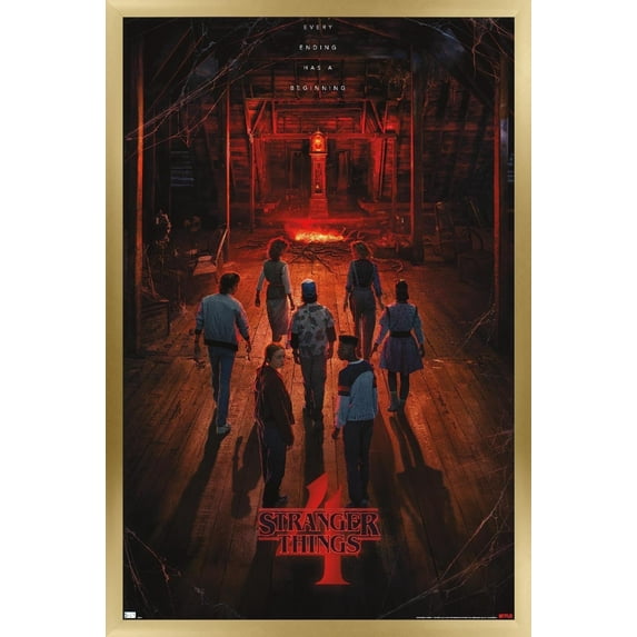 Netflix Stranger Things: Season 4 - Creel House Teaser 24 in x 40 in Framed Poster, by Trends International