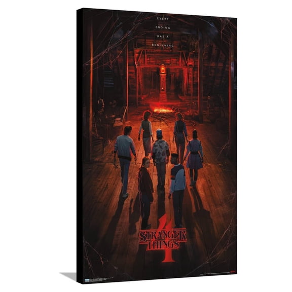 Netflix Stranger Things: Season 4 - Creel House Teaser One Sheet Canvas Wall Poster, 22.375" x 34"
