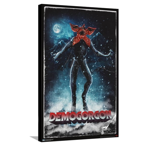 Netflix Stranger Things: Season 4 - Demogorgon Canvas Wall Poster, 22.375" x 34"