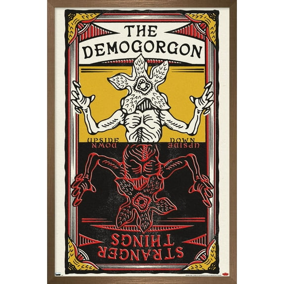 Netflix Stranger Things: Season 4 - Demogorgon Card Wall Poster, 14.725" x 22.375" Framed