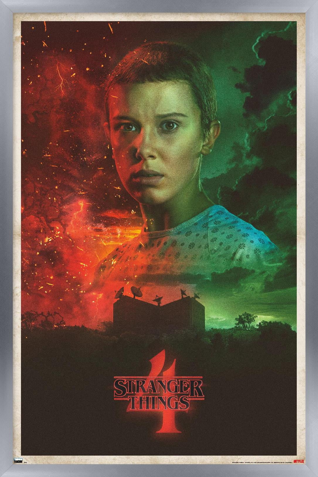 Netflix Stranger Things: Season 4 - Eleven One Sheet Wall Poster, 22.375" x 34" Framed