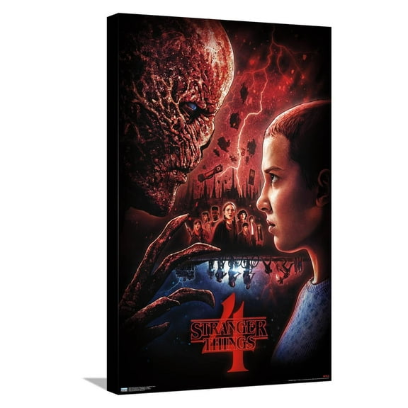 Netflix Stranger Things: Season 4 - Face Off One Sheet Canvas Wall Poster, 14.725" x 22.375"