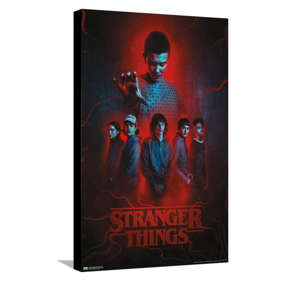 Netflix Stranger Things: Season 4 - Group Canvas Wall Poster, 14.725" x 22.375"