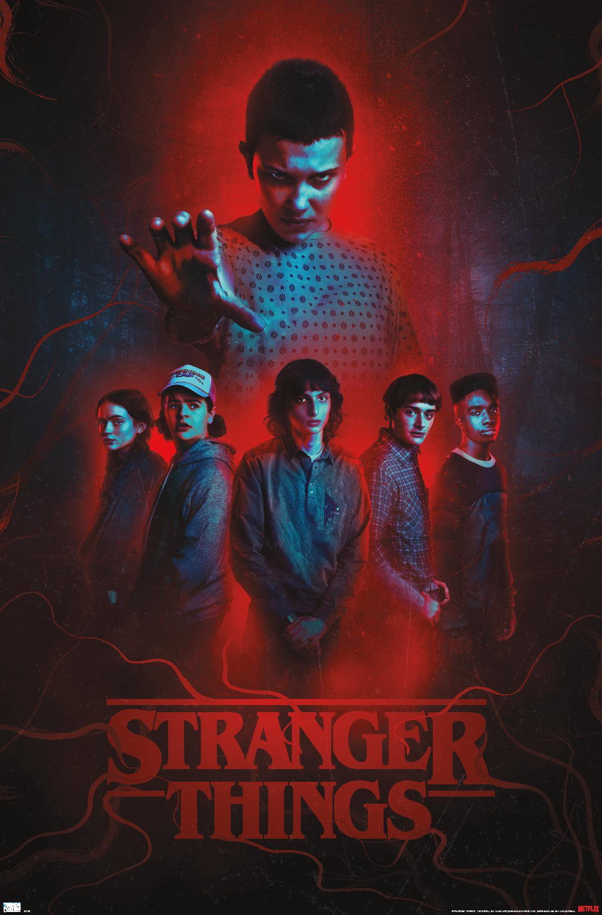 Netflix Stranger Things: Season 4 - Group Wall Poster with Magnetic Frame,  22.375 x 34