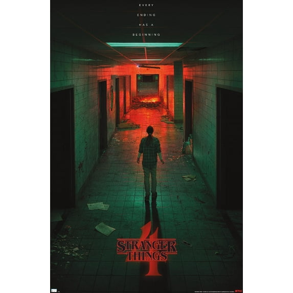 Netflix Stranger Things: Season 4 - Hawkins Lab Teaser 14.72" x 22.37" Poster, by Trends International