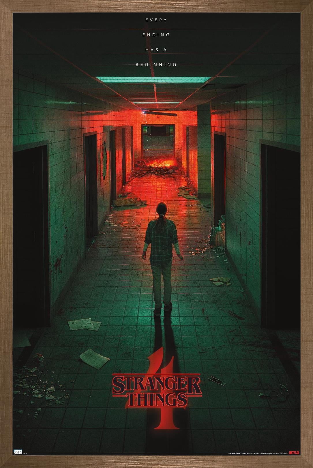 Netflix Stranger Things: Season 4 - Hawkins Lab Teaser 16.5" x 24.25" Framed Poster, by Trends International