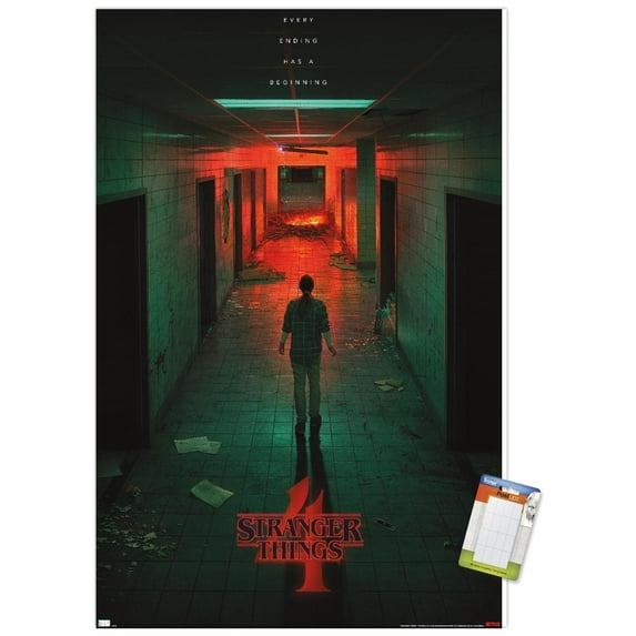 Netflix Stranger Things: Season 4 - Hawkins Lab Teaser 22.37" x 34" Poster, by Trends International