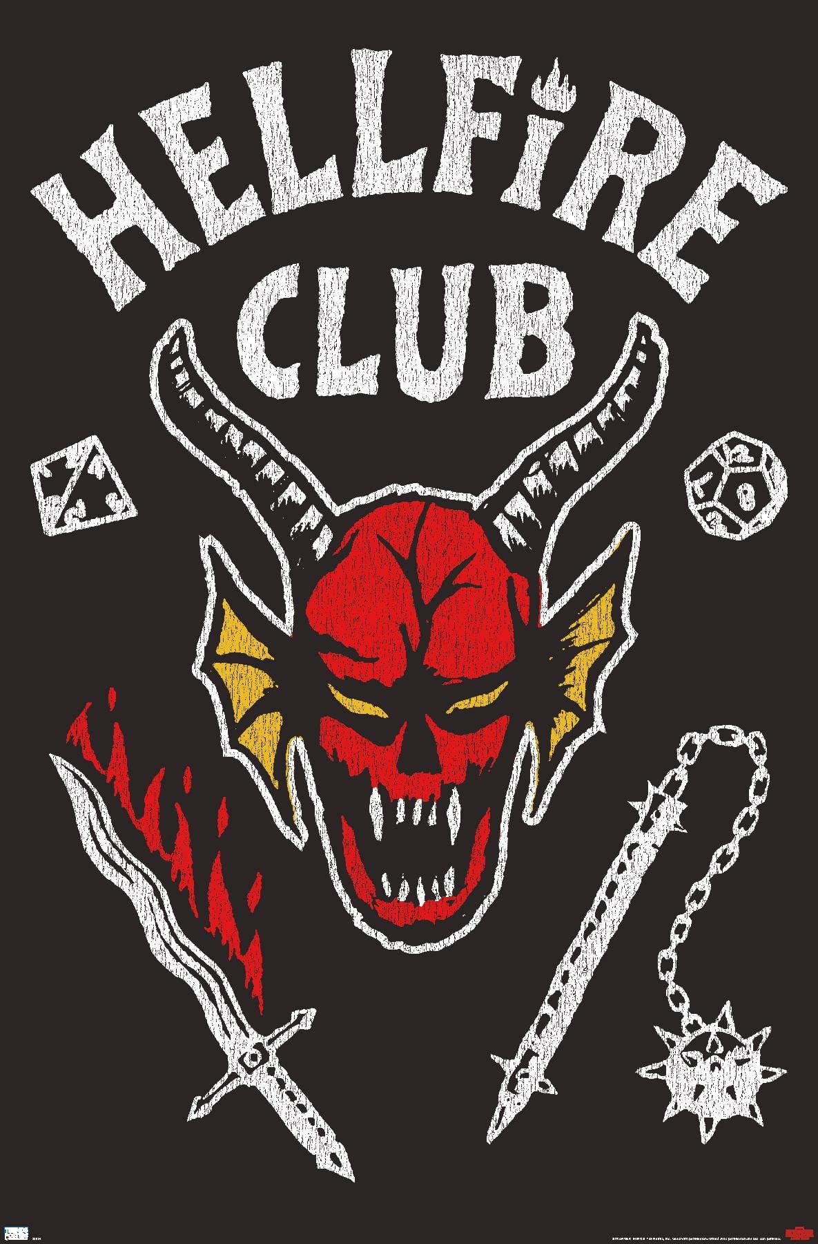 Stranger Things HELLFIRE CLUB LOGO Silky Touch Super
