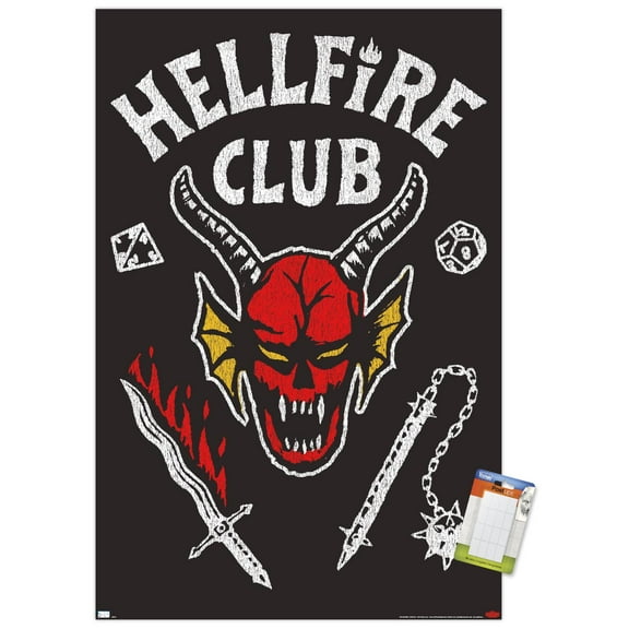 Netflix Stranger Things: Season 4 - Hellfire Club Wall Poster, 22.375" x 34"