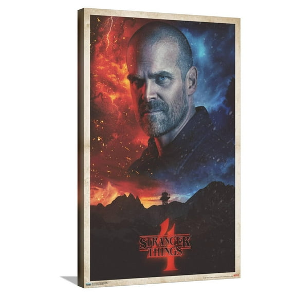 Netflix Stranger Things: Season 4 - Hopper One Sheet Canvas Wall Poster, 22.375" x 34"