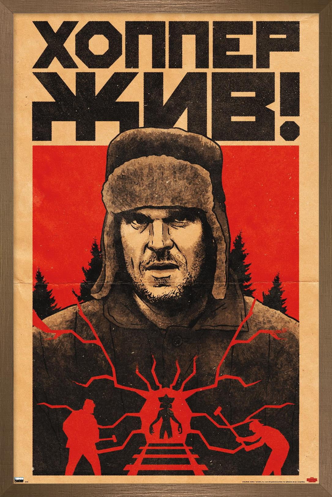 Netflix Stranger Things: Season 4 - Hopper Tracks Wall Poster, 22.375" x 34" Framed