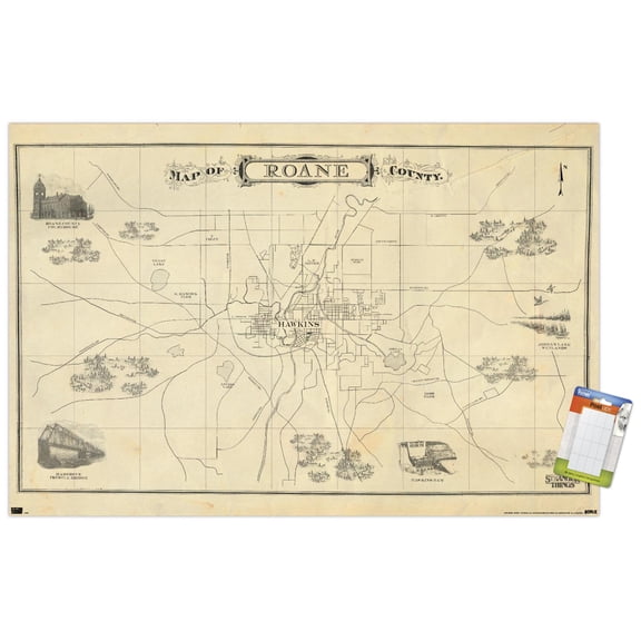 Netflix Stranger Things: Season 4 - Map Wall Poster, 22.375" x 34"